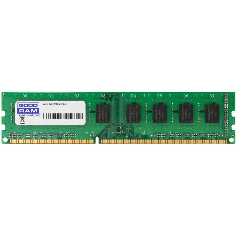 БУ Оперативная память 2 ГБ, DDR3, для ПК, Goodram (1600 МГц, 1.5 В, CL9, GR1600D364L9A/2G)