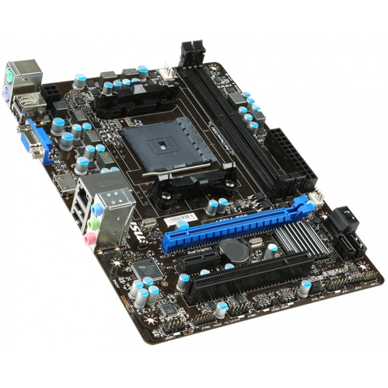 БУ Материнська плата sFM2+, MSI A55M-E33 (2xDDR3, AMD A55, PCI-Ex16x1, VGA, HDMI, microATX)