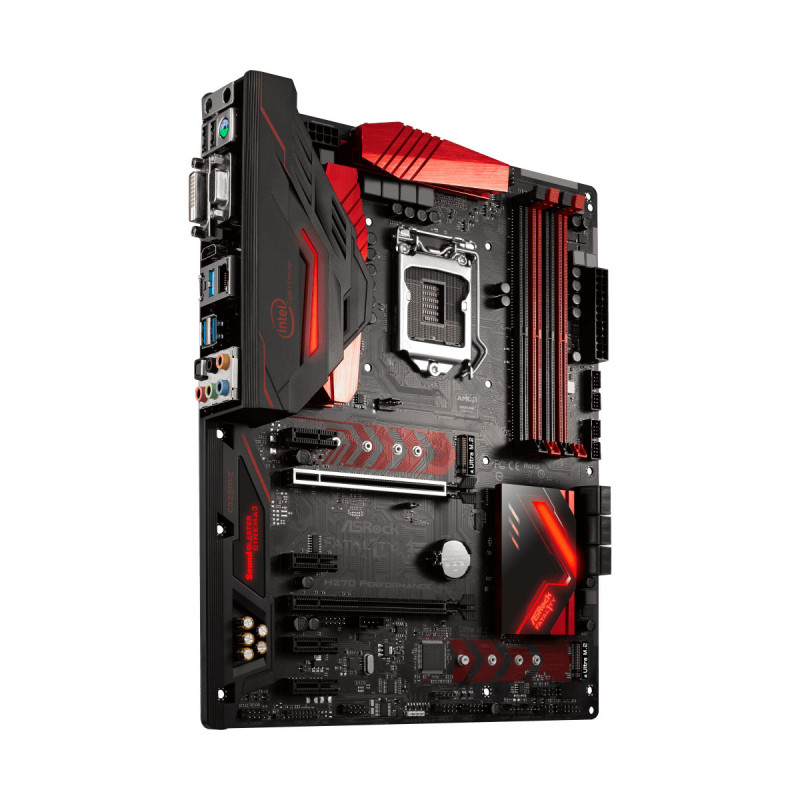 Уцінка! БУ Материнська плата s1151, ASRock H270 Performance (4xDDR4, Intel H270, PCI-Ex16x2, VGA)
