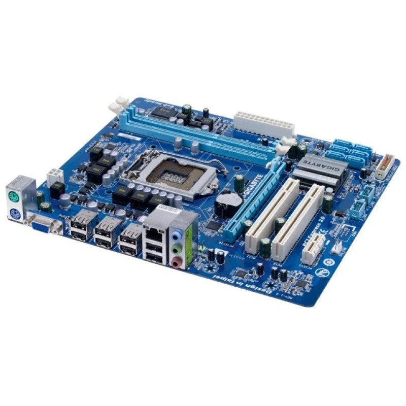 БУ Материнська плата s1156, Gigabyte GA-H55M-S2 (2xDDR3, Intel H55, PCI-Ex16x1, HDMI, microATX)