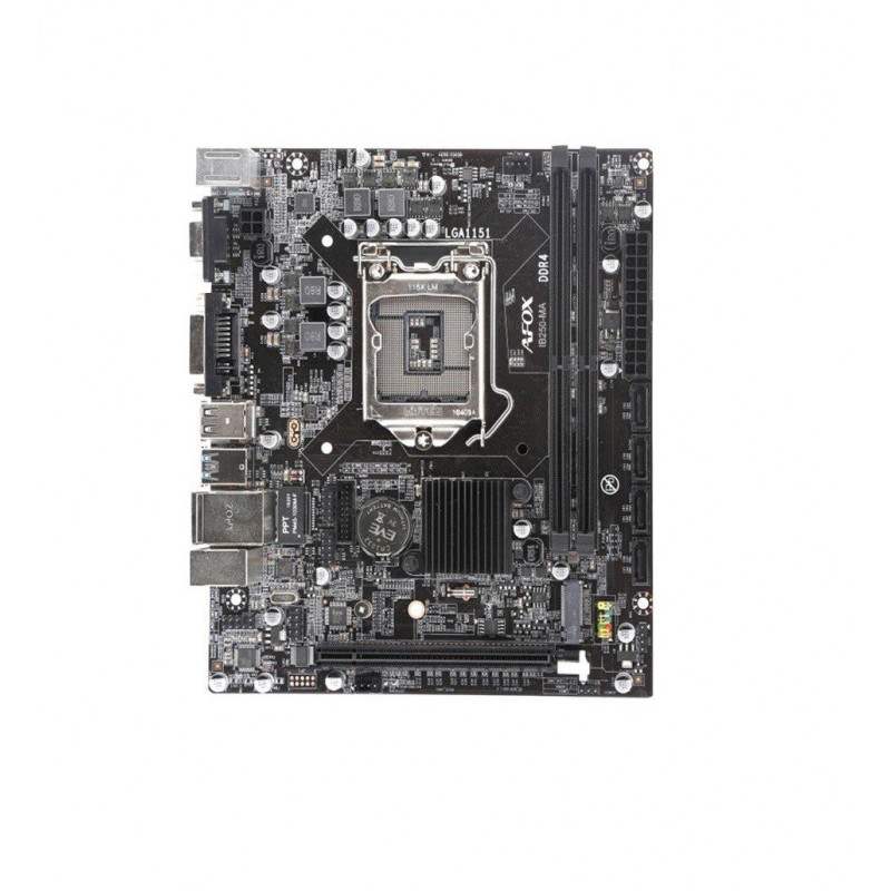 Used Motherboard s1151, Afox IB250-MA (2xDDR4, Intel B250, PCI-Ex16x1, VGA, DVI, microATX)
