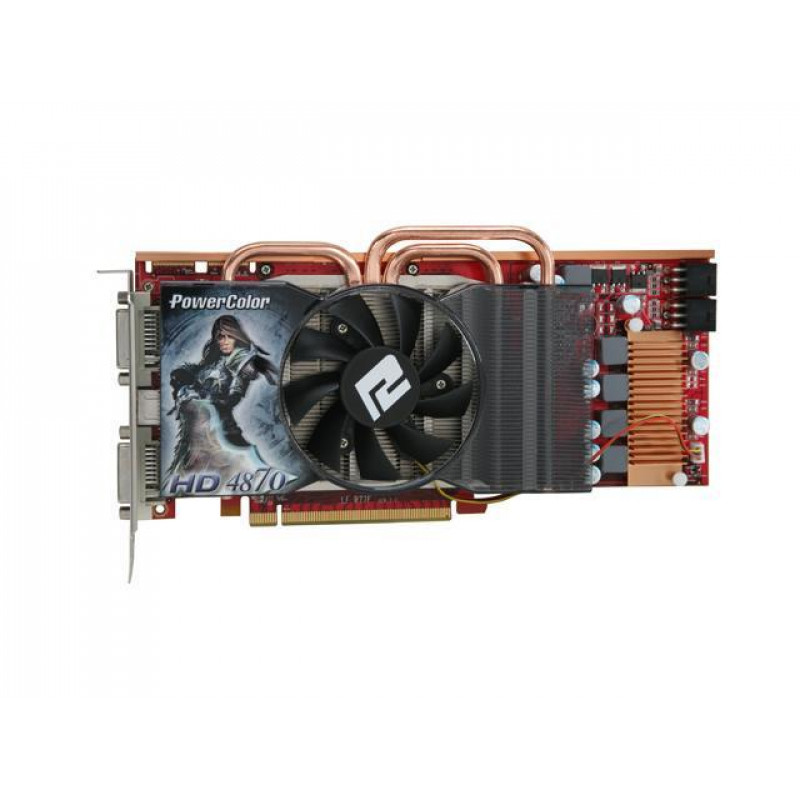 Used Video card Powercolor Radeon HD4870 (1 GB, GDDR5, 256 bit, 770/900 MHz, AX4870 1GBD