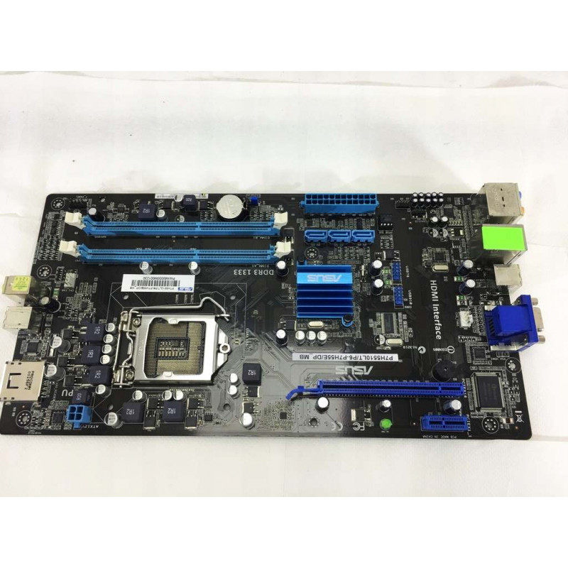 Уцінка! БУ Материнська плата s1156, ASUS P7H5510LT/P6-P7H55E (2xDDR3, Intel H55) Немає заглушки!