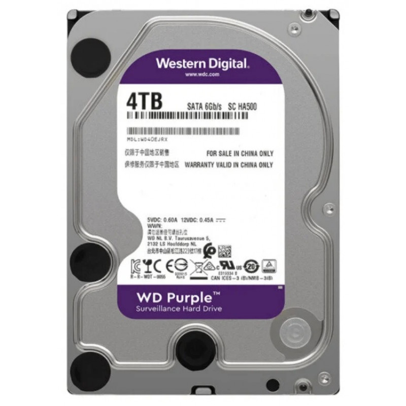БУ Жесткий диск 4 ТБ Western Digital (для ПК, 3.5", 5400 об/мин, 64 МВ, SATAIII, WD40EJRX)