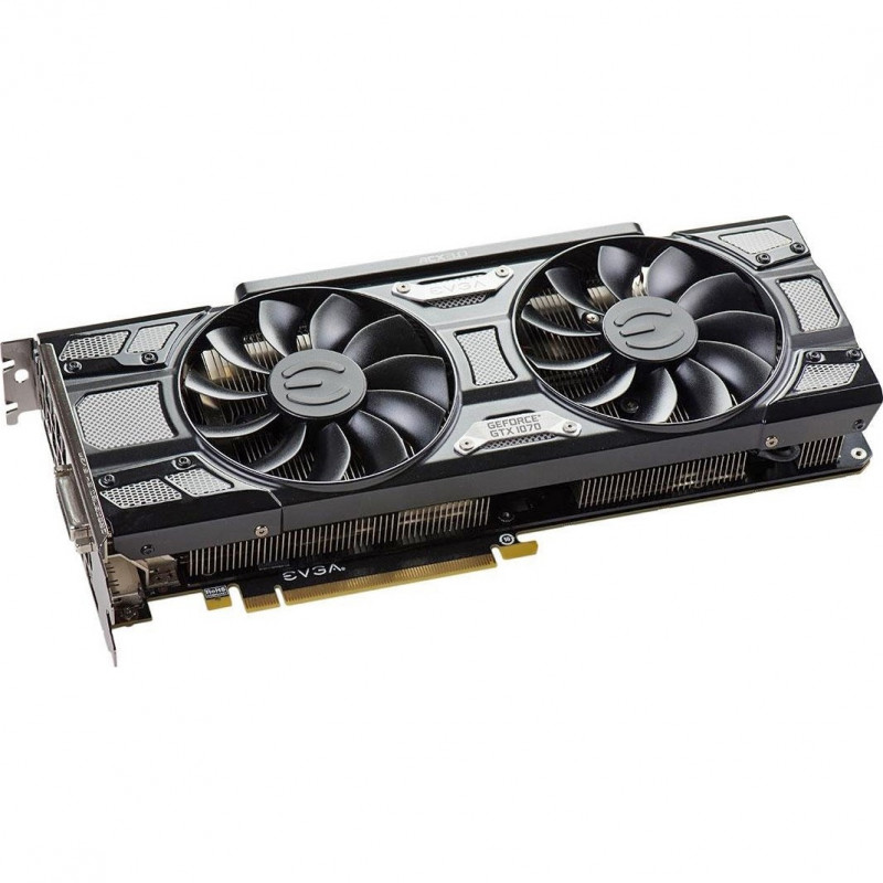 БУ Відеокарта Evga GeForce GTX 1070 (8 ГБ, GDDR5, 256 біт, 1594/8008 МГц, DVI, HDMI, DPort