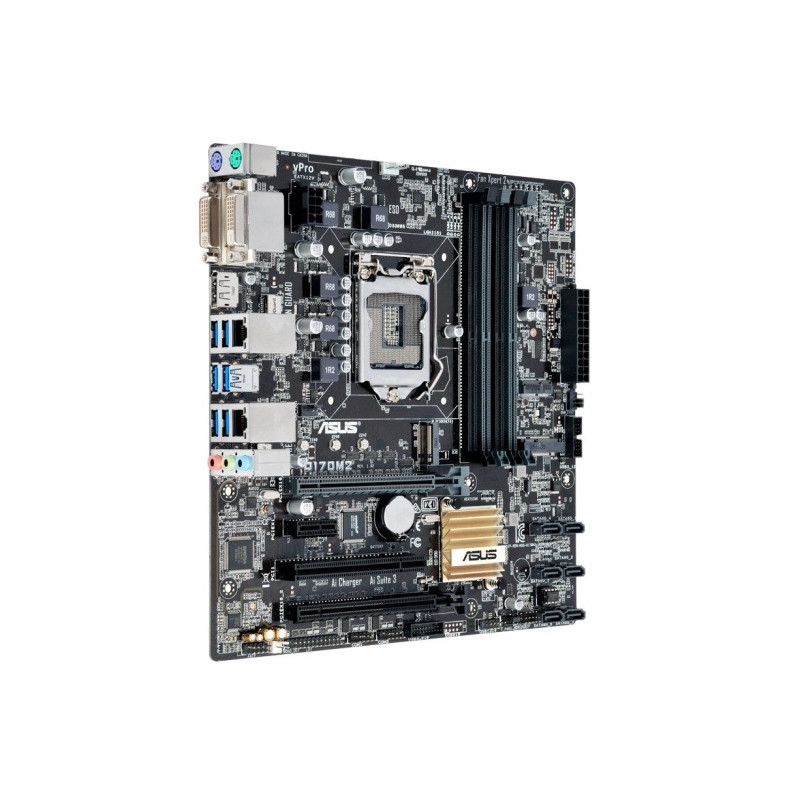 Уцінка! БУ Материнська плата s1151, ASUS Q170M2 (4xDDR4, Intel Q170, DVI, HDMI) Без заглушки!