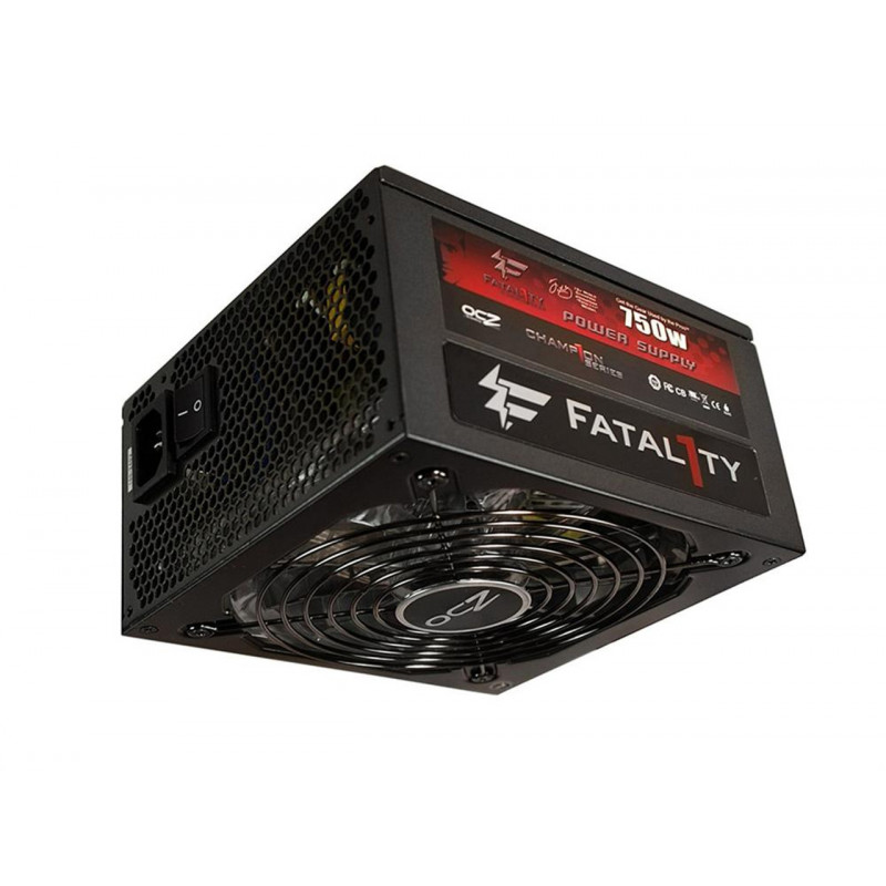 750W OCZ power supply, 24+1x8+2x4 pin, video card power – 4x(6+2pin), 120 mm, ATX, OCZ750FT