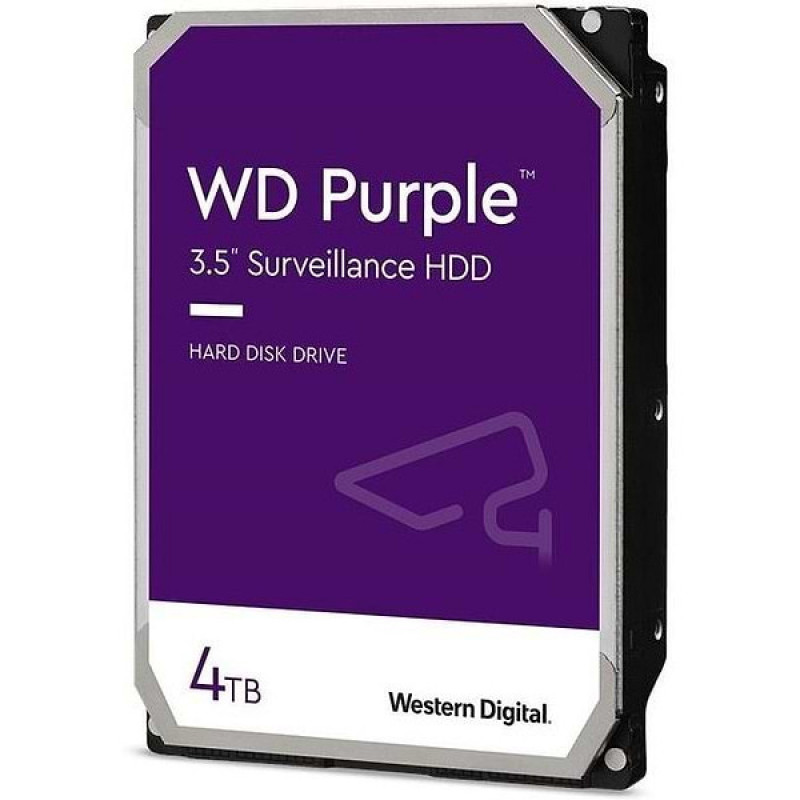 Used Hard drive 4 TB Western Digital (for PC, 3.5", 5400 rpm, 256 MB, SATAIII, WD42PURZ)