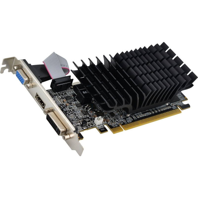 Used Video card Afox GeForce 210 (1 GB, GDDR3, 64 bit, 589/1040 MHz, VGA, DVI, HDMI, AF210-1024D3L5-V2