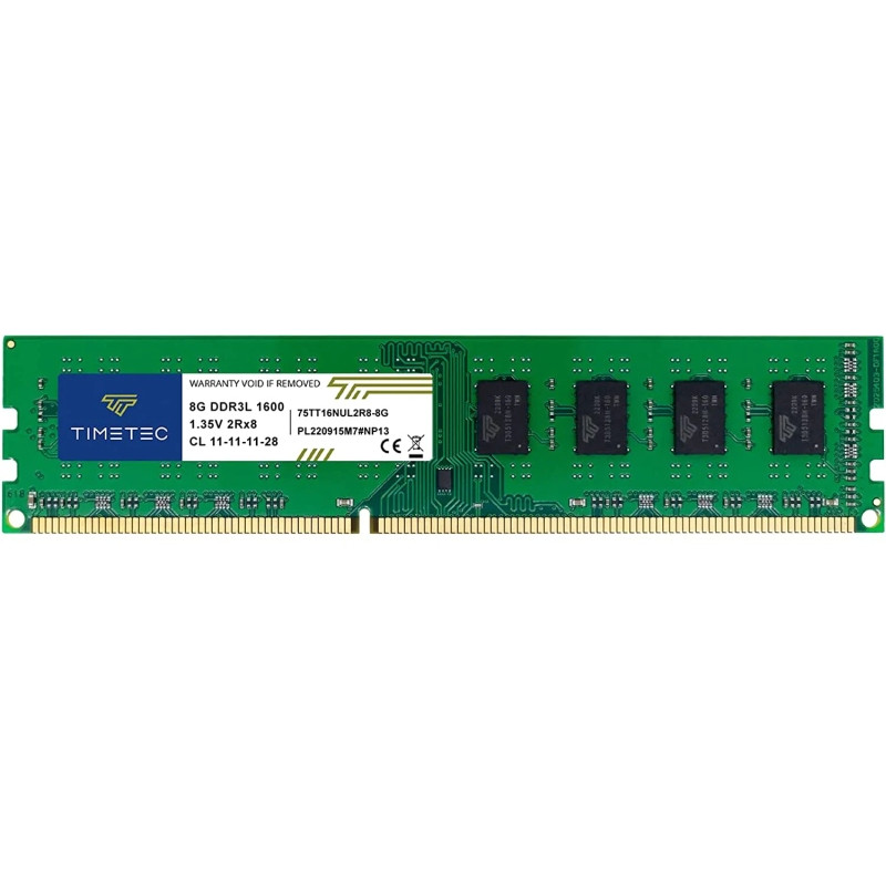БУ Оперативная память 8 ГБ, DDR3L, для ПК, Timetec (1600 МГц, 1.35 В, CL11, 75TT16NUL2R8-8G)