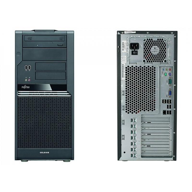 Used Computer Fujitsu Celsius W370 E80+, Intel Core2 Quad Q8200 (2.33 GHz), 4Gb DDR2, 160Gb HDD