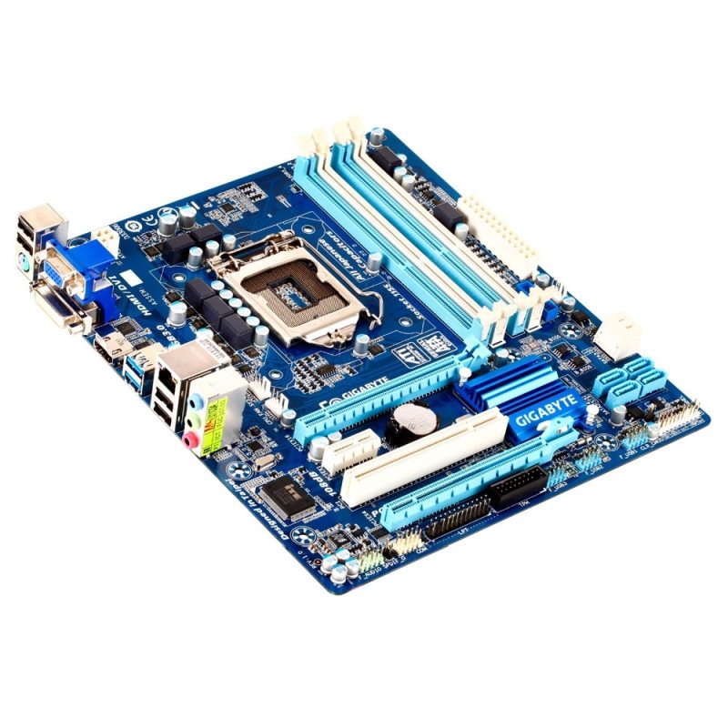 БУ Материнська плата s1155, Gigabyte GA-Z77M-D3H (4xDDR3, Intel Z77, PCI-Ex16x2, VGA, DVI, HDMI, ATX