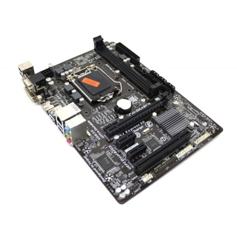 Used Motherboard s1150, Gigabyte GA-H87M-HD3 (2xDDR3, Intel H87, PCI-Ex16x1, VGA, DVI, HDMI, ATX