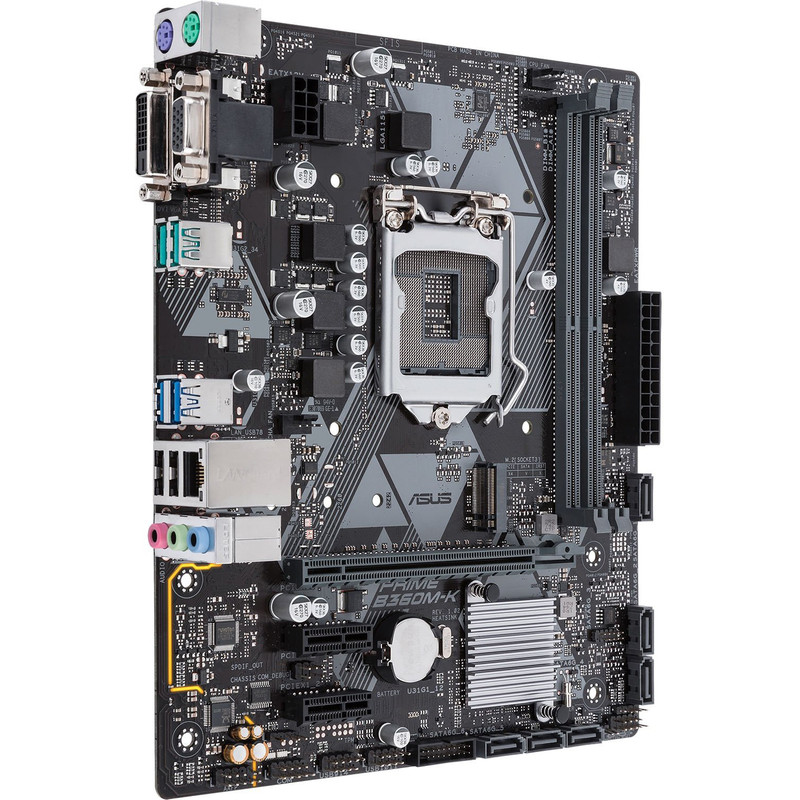 БУ Материнська плата s1151, ASUS Prime B360M-K (2xDDR4, Intel B360, PCI-Ex16x1, VGA, DVI, microATX)