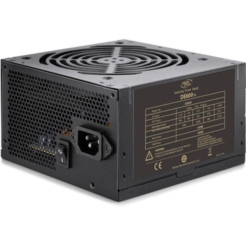 Power supply unit 600 W Deepcool, 24 +8 pin, video card power - 1x (6 +2 pin), 120 mm, ATX, DE600