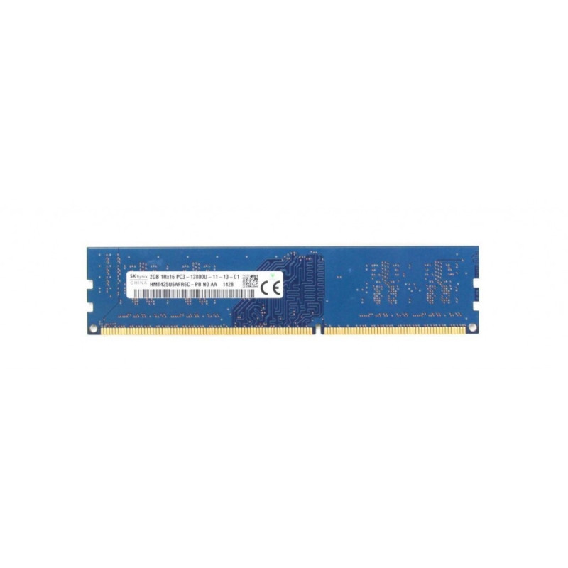 БУ Оперативная память 2 ГБ, DDR3, для ПК, Hynix (1600 МГц, 1.5 В, CL11, HMT425U6AFR6C-PB)