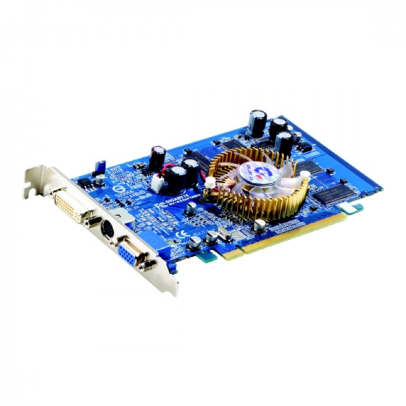 БУ Відеокарта Gigabyte Radeon X600 (128 МБ, GDDR, 128 біт, 400/600 МГц, VGA, DVI, GV-RX60P128DE