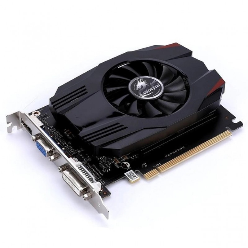 БУ Відеокарта Colorful GeForce GT730 (4 ГБ, GDDR3, 64 біт, 902/1333 МГц, VGA, DVI, HDMI, GT730K 4GD3