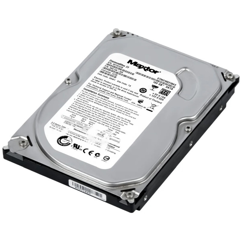 Used Hard Drive 160 GB Maxtor (for PC, 2.5", 7200 rpm, 8 MB, SATAII, STM3160318AS)
