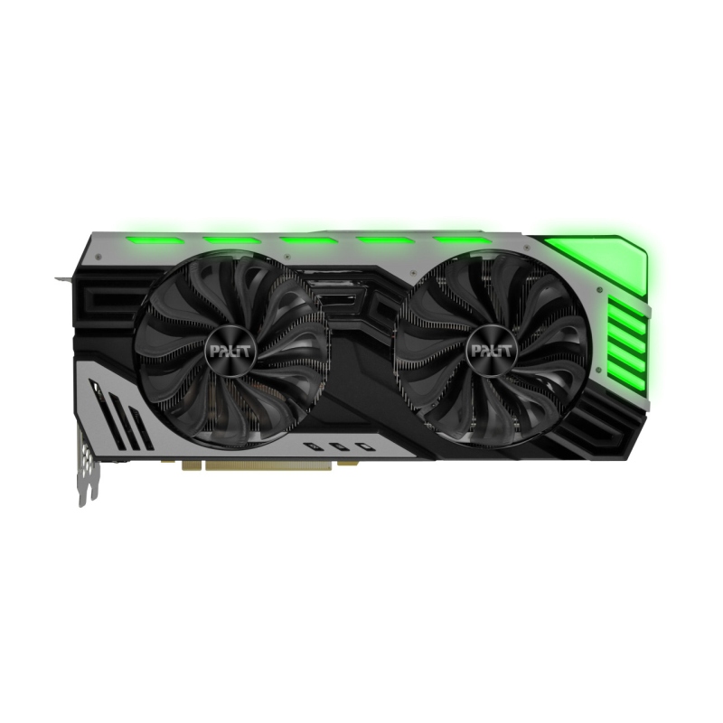 БУ Відеокарта Palit GeForce RTX 2080 JetStream (8 ГБ, GDDR6, 256 біт, 1515/14000 МГц, HDMI, DPort)
