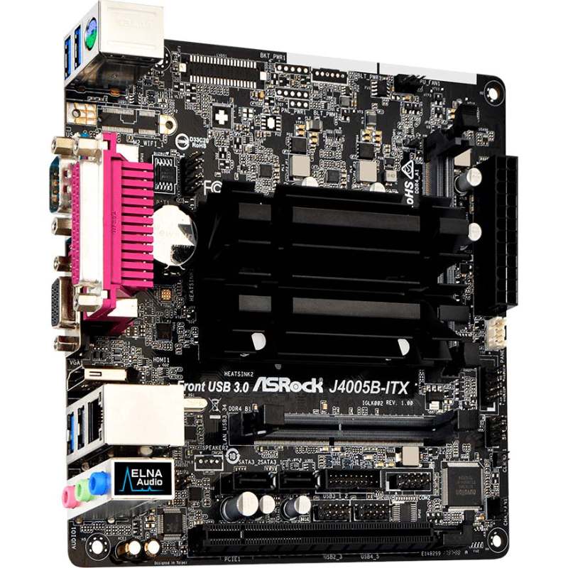 ASRock J4005B-ITX Motherboard (Celeron J4005, 2xDDR4 SODIMM, PCI-Ex16)