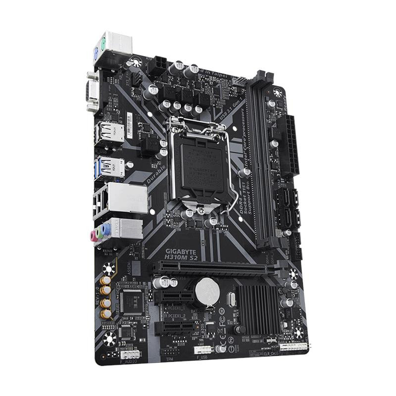 БУ Материнська плата s1151, Gigabyte H310M S2 2.0 (2xDDR4, Intel H310, VGA, microATX)