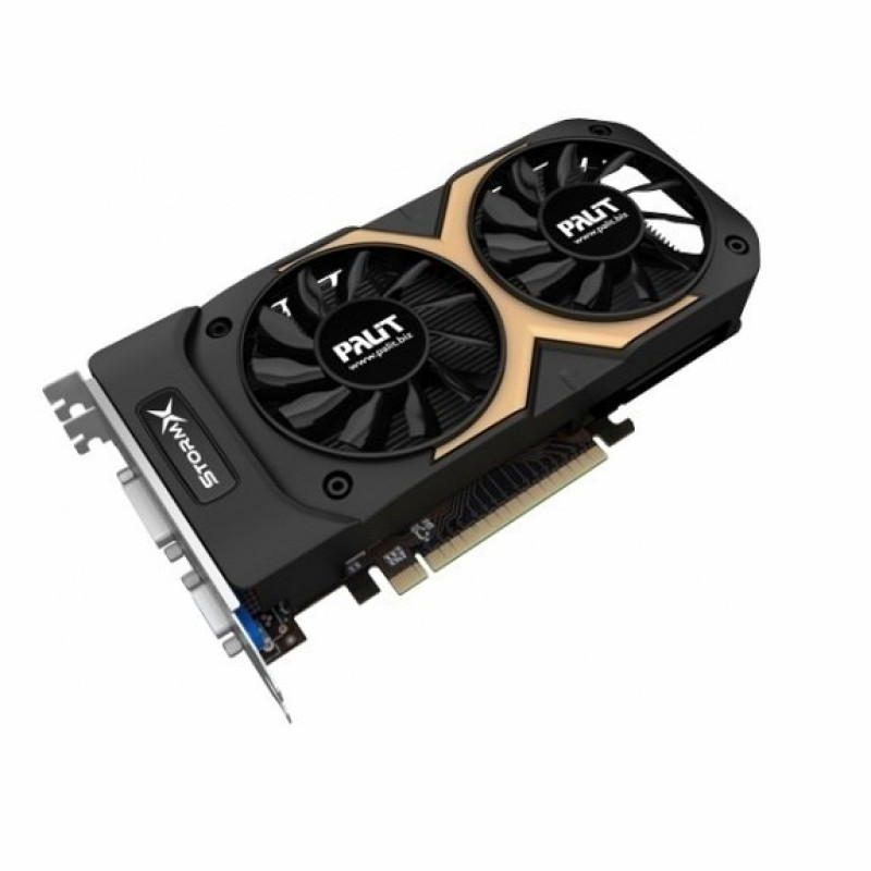 Palit GeForce GTX 750 Ti graphics card (2 GB, GDDR5, 128 bit, 1202/6008 MHz, VGA, DVI, NE5X75TT1341)