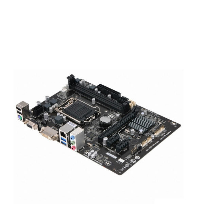 БУ Материнська плата s1150, Gigabyte GA-H81M-DS2V Rev 1.0 (2xDDR3, Intel H81, VGA, DVI, microATX)