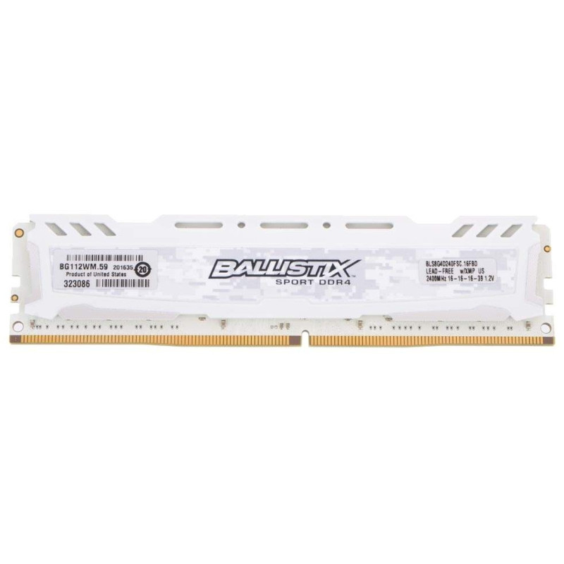 БУ Оперативная память 8 ГБ, DDR4, для ПК, Micron (2400 МГц, 1.2 В, CL16, BLS8G4D240FSC.16FBD)