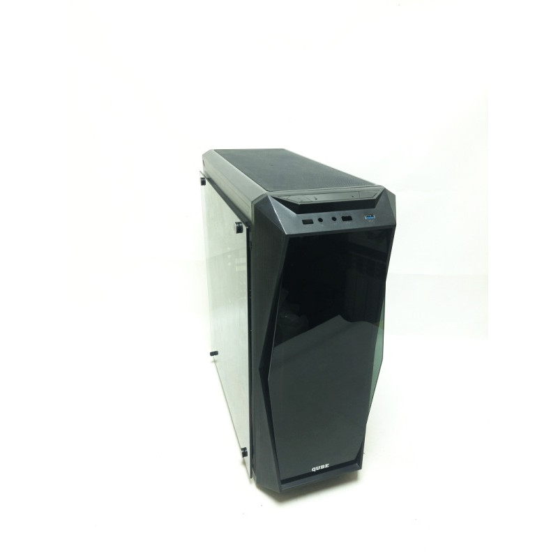 БУ Корпус Qube FLAME_FCNU3 RGB, 455x200x510, без БП (нижній) ATX