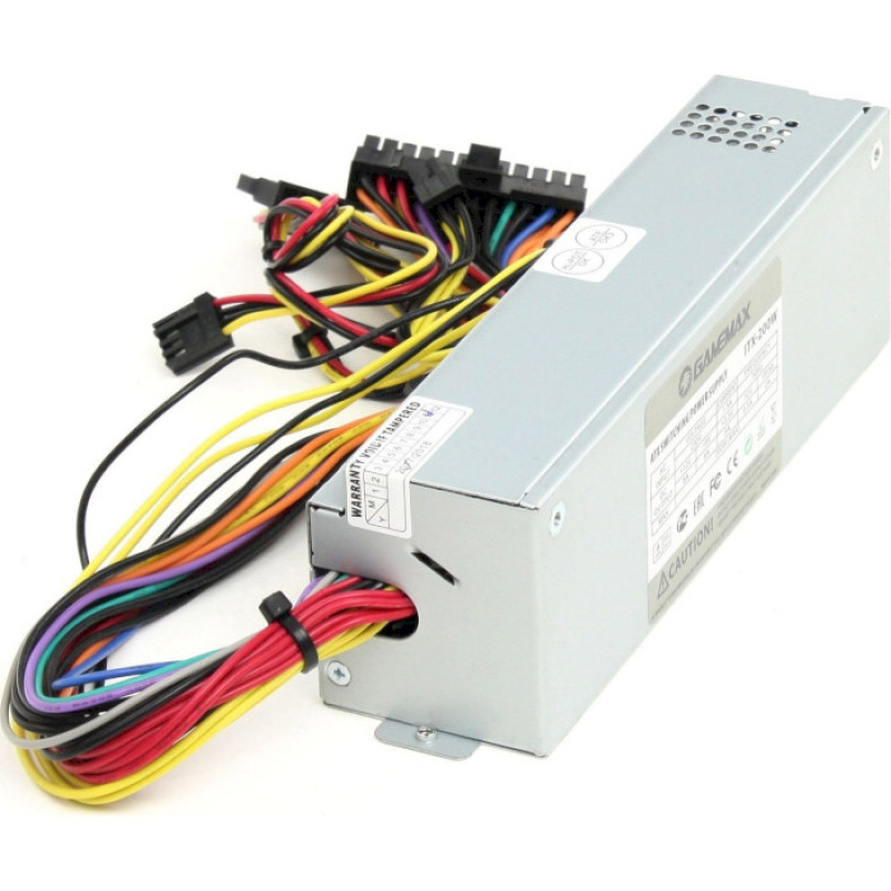 Used Power supply 200 W GameMax, 24+4 pin, video card power supply - No, 50 mm, TFX, ITX-200W