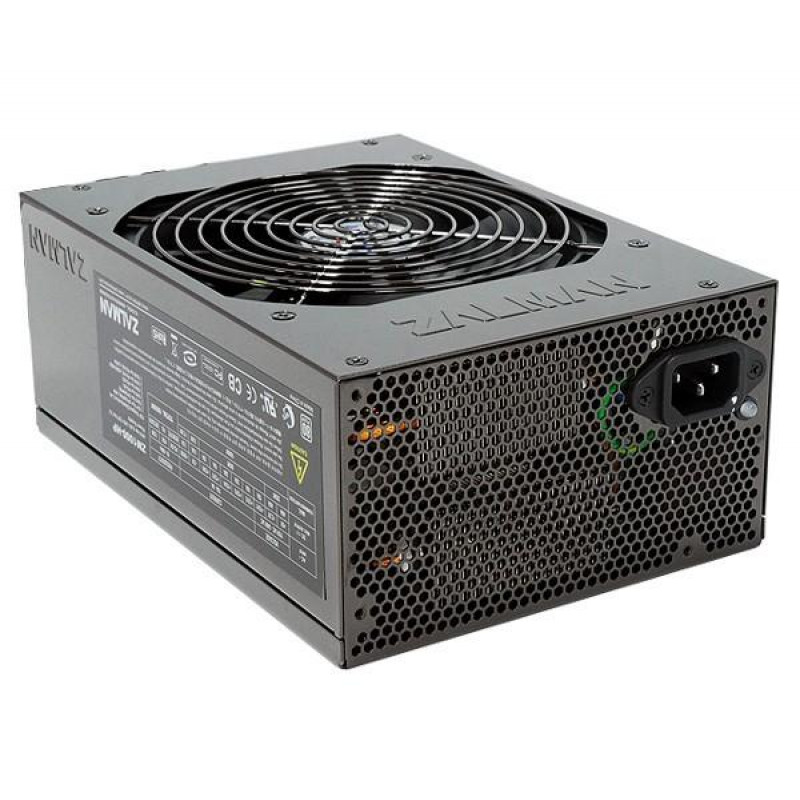 БУ Блок питания 850 Вт Zalman, 24+4+4 pin, питание видеокарты - 2x(6+2pin), 140 мм, ATX, ZM850-HP