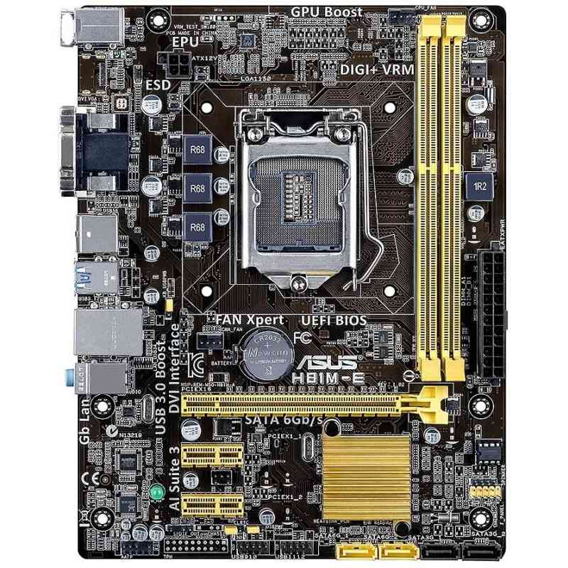 БУ Материнська плата s1150, ASUS H81M-E (2xDDR3, Intel H81, VGA, DVI, microATX)