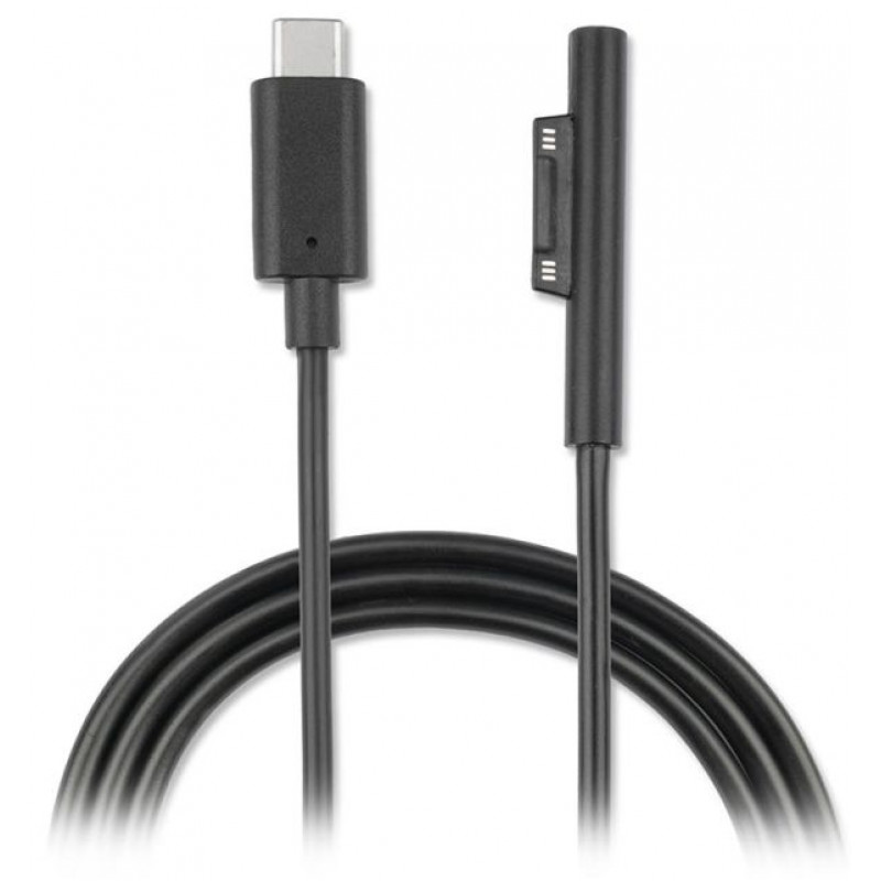 Used Microsoft Surface Pro PD65W Power Cable, Surface Connect to USB Type C