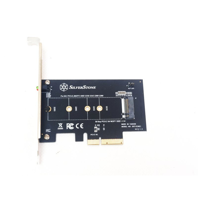 БУ Адаптер SilverStone, SSD M.2 NVMe to PCIe x4 (SST-ECM21)