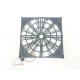 Used Aerocool case fan DFB372012H, 400x400x15mm (12V, 7.2W, 3pin/molex)