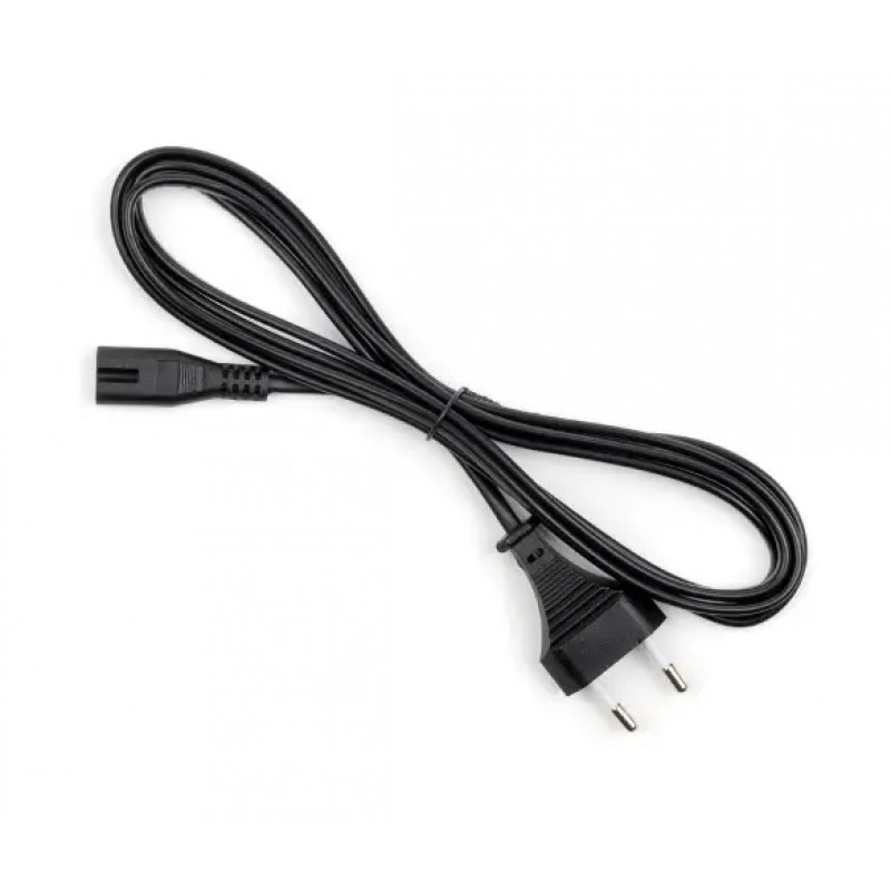 Cablexpert power cable 1.5m 2pin (2x0.75mm2, C7 to C16, straight connector, black)