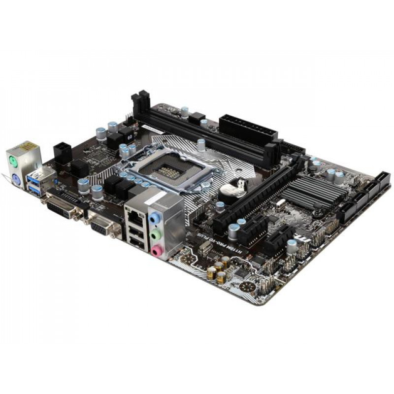 БУ Материнська плата s1151, MSI H110M PRO-VD (2xDDR4, Intel H110, VGA, DVI, microATX) Без заглушки!