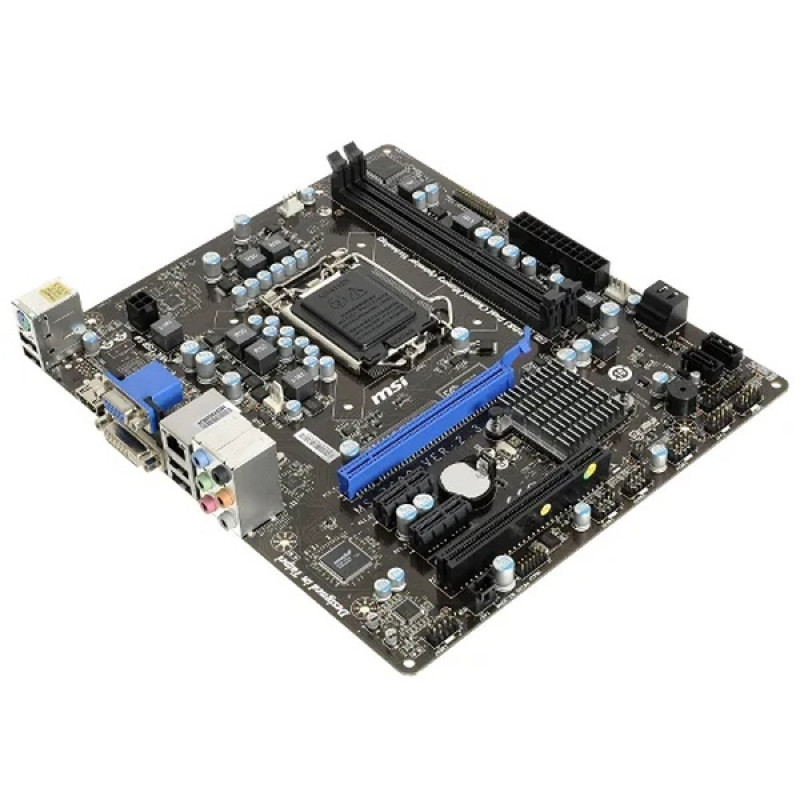 БУ Материнська плата s1155, MSI H61M-E33 (B3) V2.3 (2xDDR3, Intel H61, VGA, DVI, HDMI, microATX)