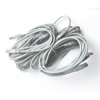 Used Patch cord Kingda PAUT3100 10 pcs. (UTP 1m, Ethernet (RJ45), 5E, white)