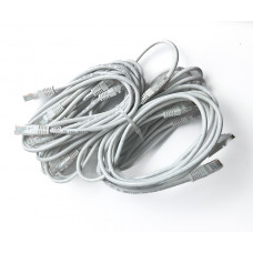 Used Patch cord Kingda PAUT3100 10 pcs. (UTP 1m, Ethernet (RJ45), 5E, white)