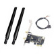 Адаптер PCI Express для Wi-Fi, Bluetooth модулів NGFF M.2 (PCI-E to M.2, 2 антени)