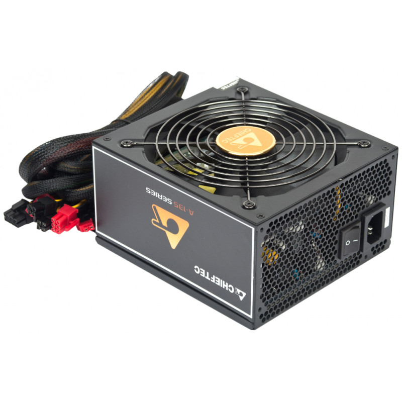 БУ Блок питания 1000 Вт Chieftec, 24+8+8 pin, питание видеокарты - 6x(6+2pin), 140 мм, ATX, APS-10