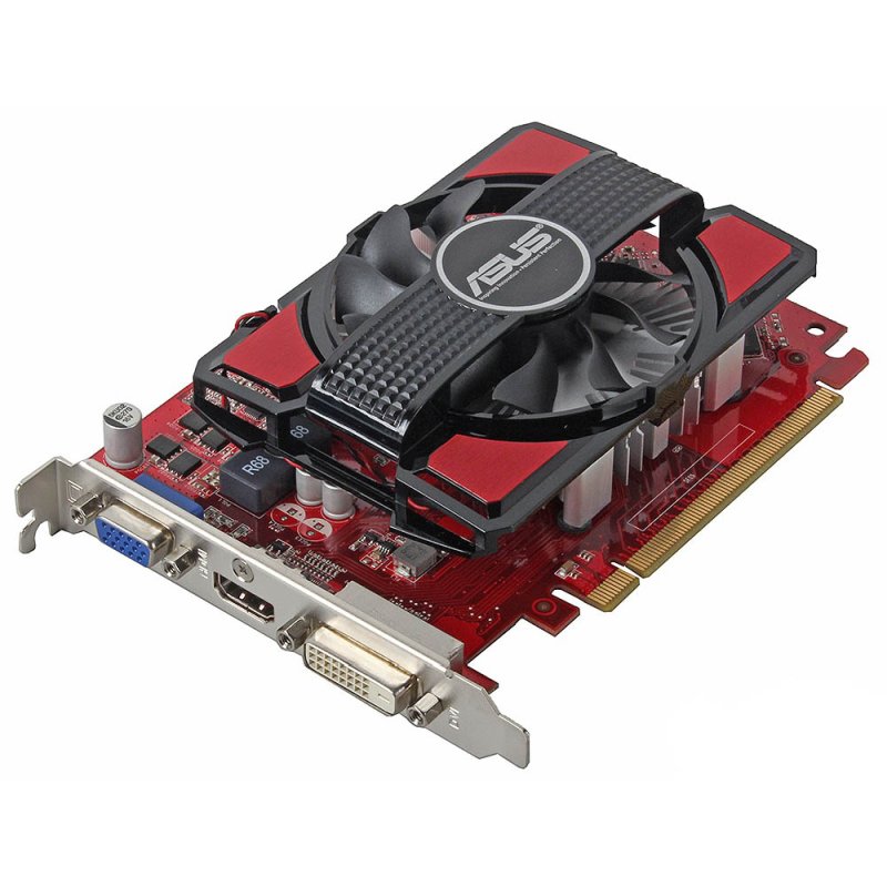 ASUS Radeon R7 250 Graphics Card (2 GB, GDDR3, 128 bit, 1060/1800 MHz, VGA, DVI, HDMI, R7250-OC-2GD)