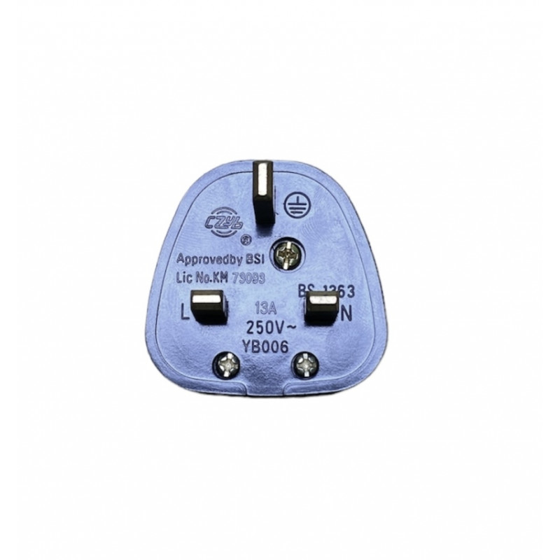 BS 1363 plug (British, with fuse)