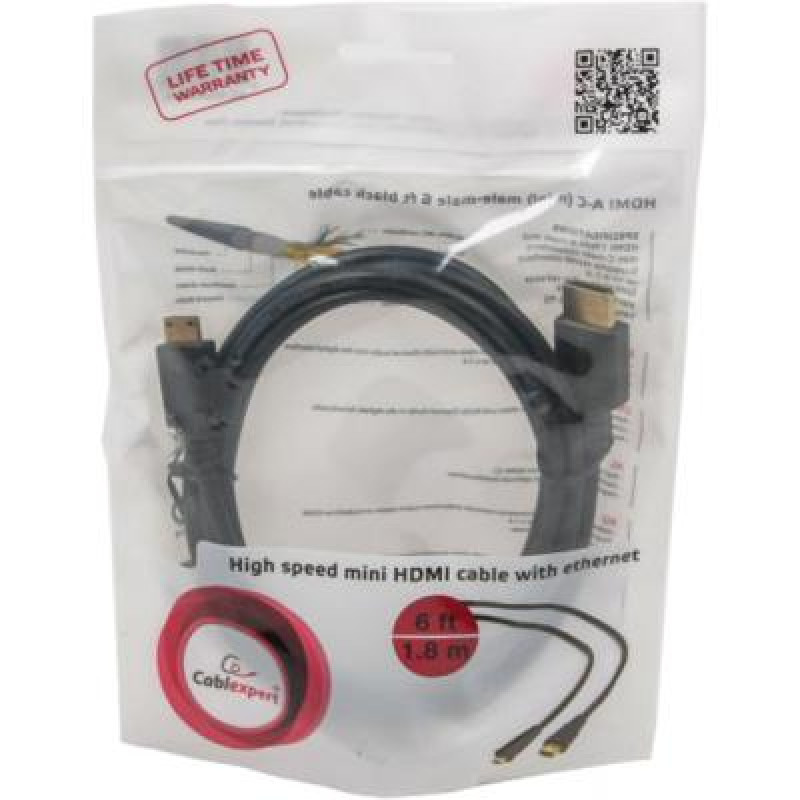 Multimedia cable HDMI A to HDMI C (mini), 1.8m Cablexpert (CC-HDMI4C-6)