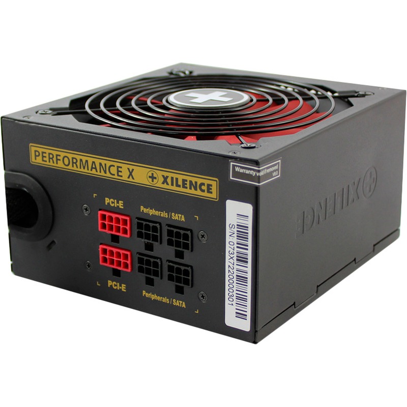 БУ Блок питания 750 Вт Xilence, 24+4+4 pin, питание видеокарты - 2x(6+2pin), 135 мм, ATX, XP750MR9
