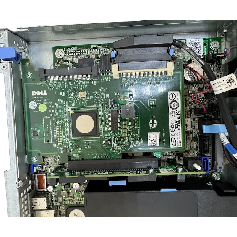 БУ Сервер 1U Dell PowerEdge R210 (2x3.5") Xeon X3430, 16Gb DDR3, NO HDD, 2xLan, PERC 6i, 250W