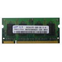 БУ Оперативна пам`ять 1 ГБ, DDR2, для ноутбуків, Samsung (667 МГц, 1.8 В, CL5, M470T2864QZ3-CE6)