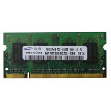 БУ Оперативна пам`ять 1 ГБ, DDR2, для ноутбуків, Samsung (667 МГц, 1.8 В, CL5, M470T2864QZ3-CE6)